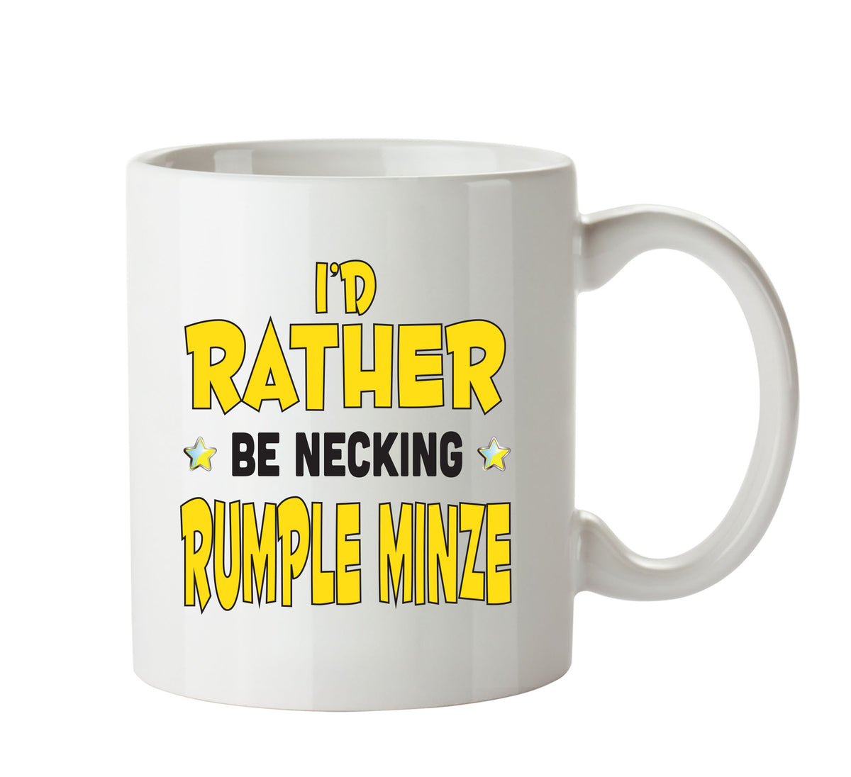 I'd Rather Be DRINKING Rumple Minze Personalised ADULT OFFICE MUG – printed mug product image 1