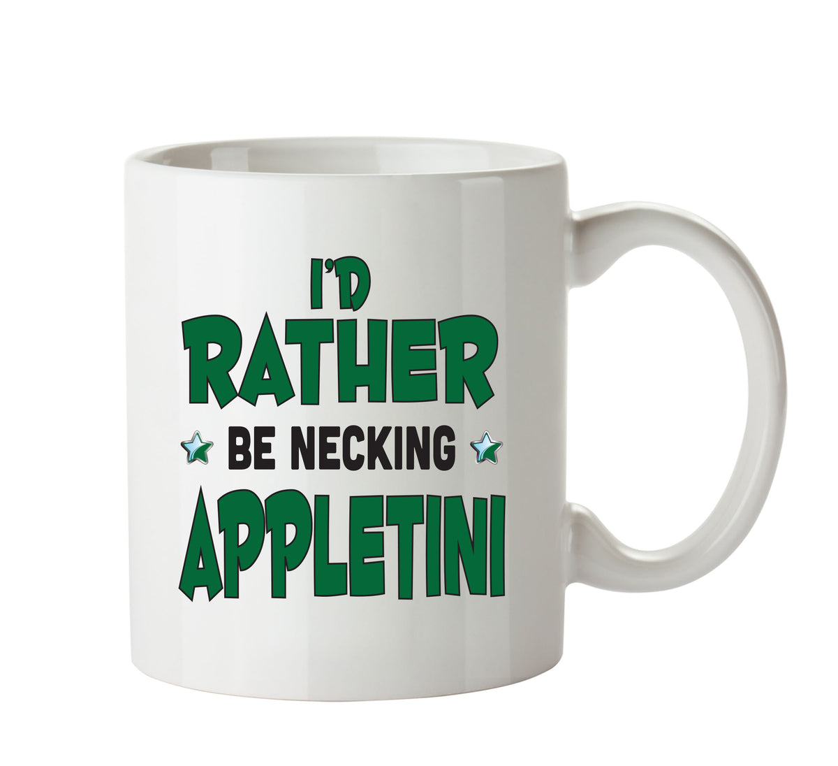 I'd Rather Be DRINKING Appletini Personalised ADULT OFFICE MUG – printed mug product image 1