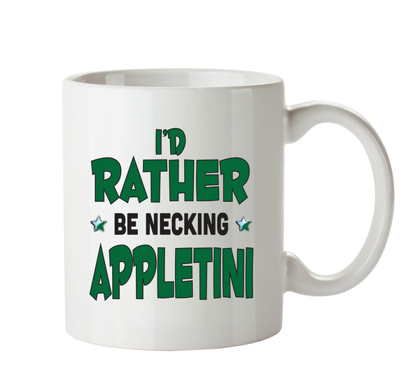 I'd Rather Be DRINKING Appletini Personalised ADULT OFFICE MUG – printed mug product image 1
