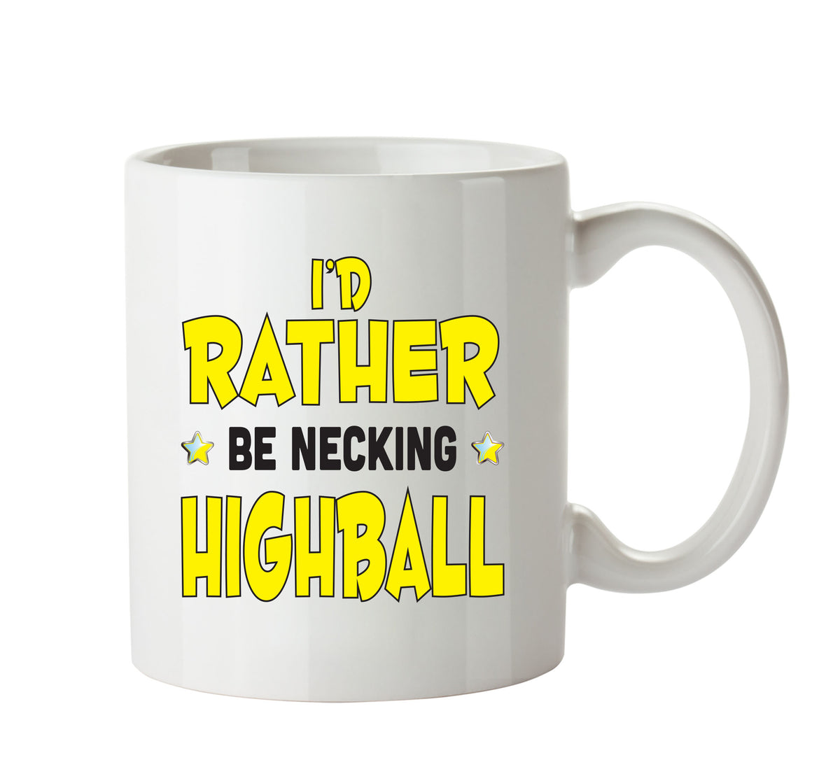 I'd Rather Be DRINKING Highball Personalised ADULT OFFICE MUG – printed mug product image 1