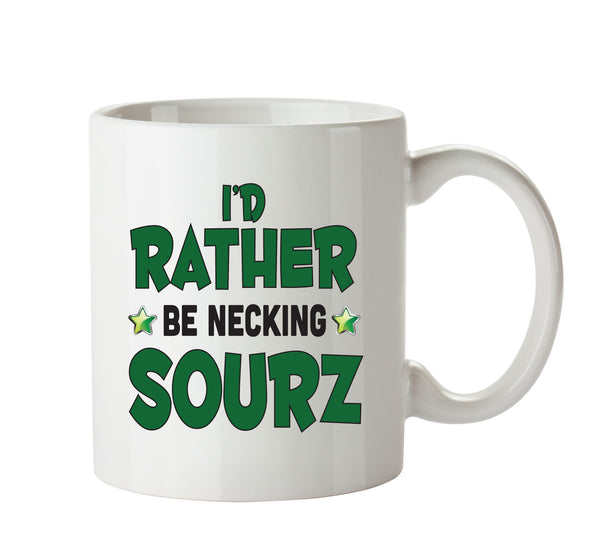I'd Rather Be DRINKING Sourz Personalised ADULT OFFICE MUG – printed mug product image 1