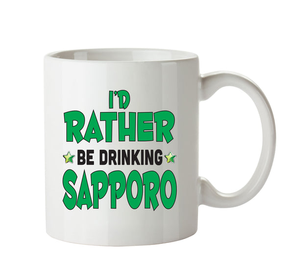 I'd Rather Be DRINKING Sapporo Personalised ADULT OFFICE MUG – printed mug product image 1