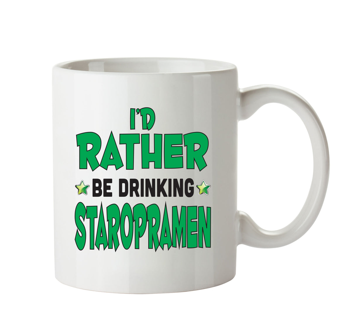 I'd Rather Be DRINKING Staropramen Personalised ADULT OFFICE MUG – printed mug product image 1