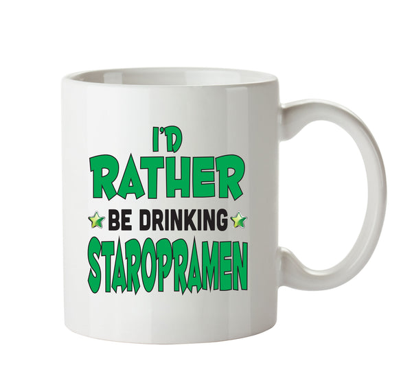 I'd Rather Be DRINKING Staropramen Personalised ADULT OFFICE MUG – printed mug product image 1
