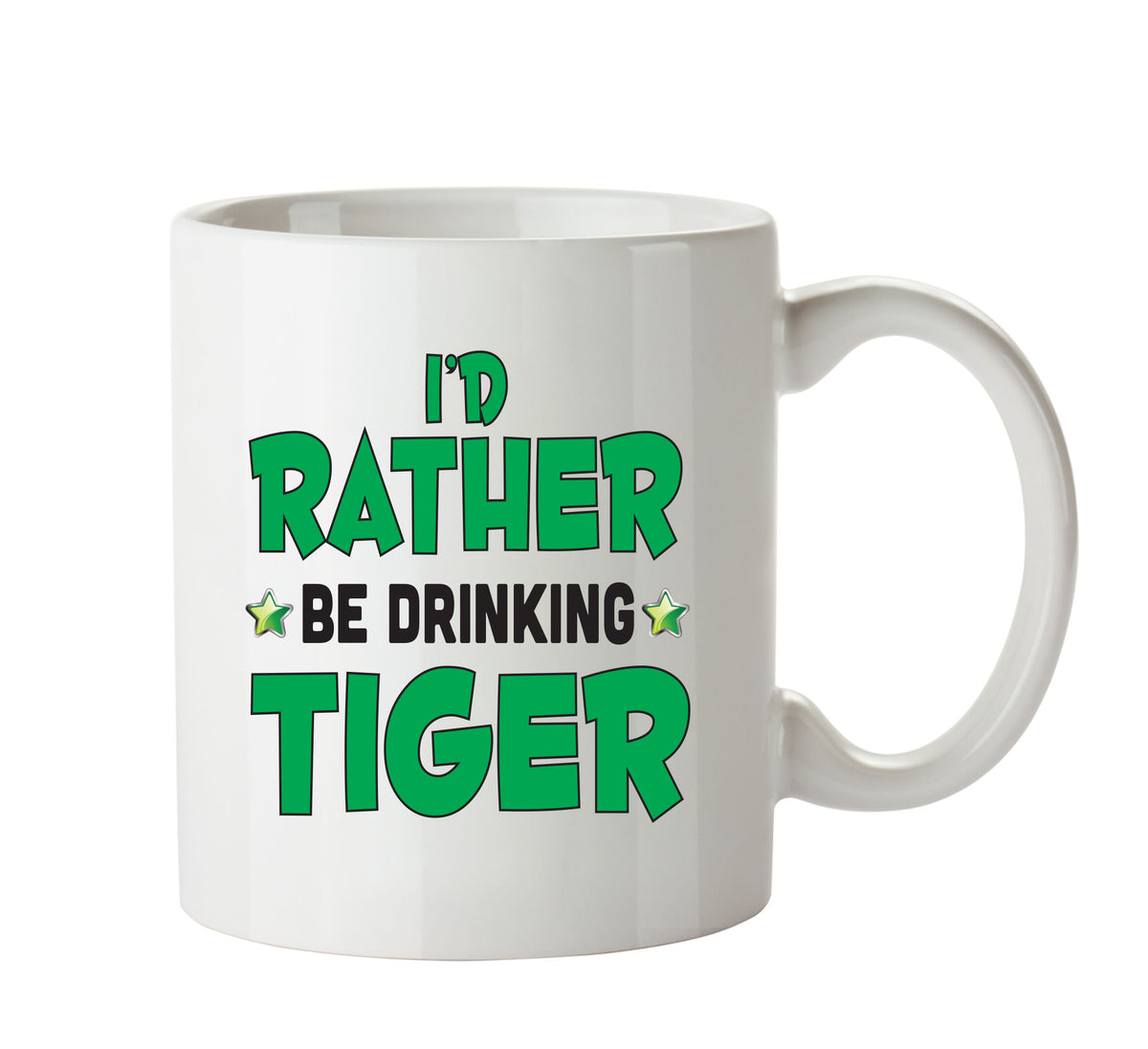 Id Rather Be Tiger Personalised ADULT OFFICE MUG – printed mug product image 1