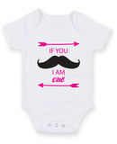 If You Moustache I am One Baby Grow Bodysuit