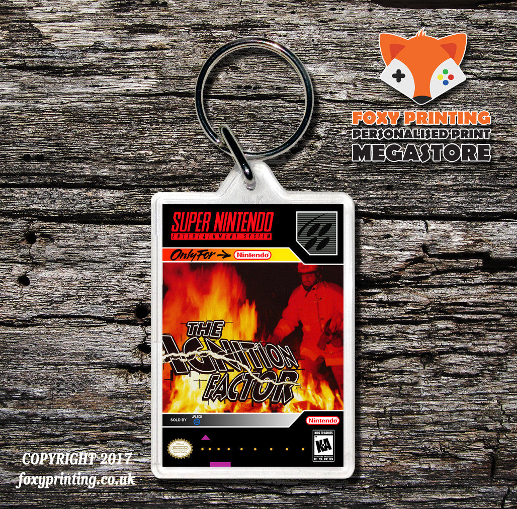 Ignition Factor Game Inspired Retro Gaming Keyring