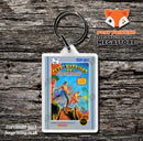 Ice Hockey Retro NES Game Cover Art Gaming Keyring