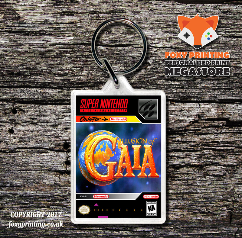 Illusion Of Gaia Game Inspired Retro Gaming Keyring