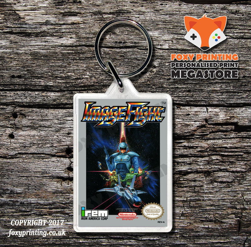 Ikari Warriors Retro NES Game Cover Art Gaming Keyring