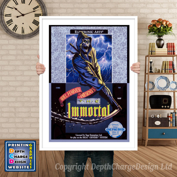 Immortal - Sega Megadrive Inspired Retro Gaming Poster