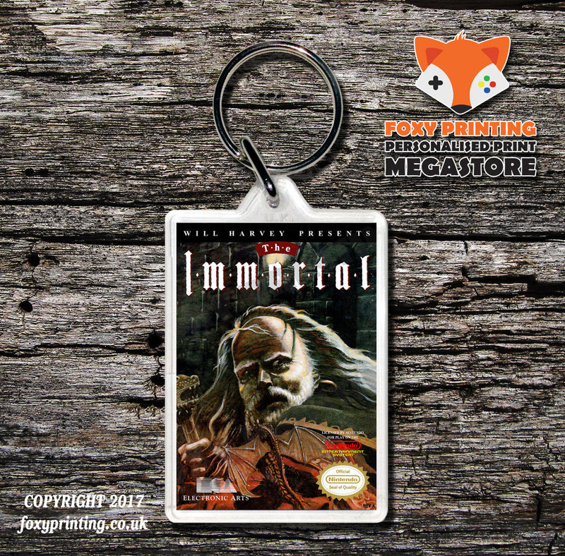 Image Fight Retro NES Game Cover Art Gaming Keyring