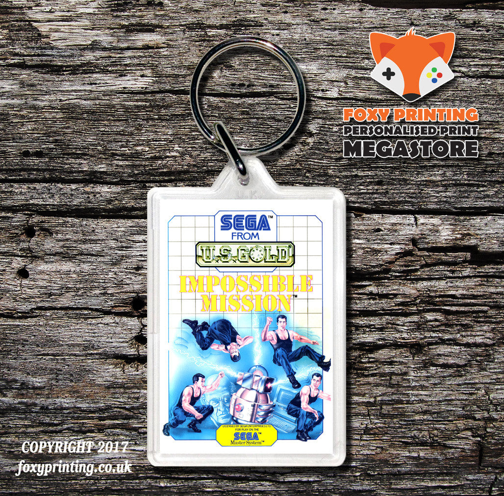 Impossible Mission - Sega Master System Keyring
