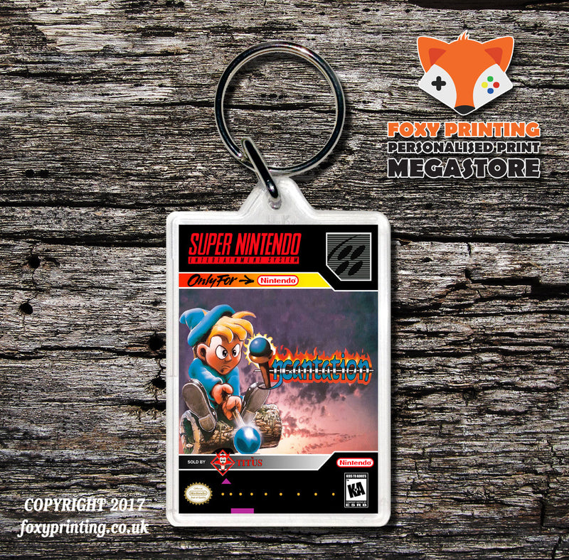 Incantation Game Inspired Retro Gaming Keyring