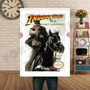 Indiana Jones And The Last Crusade Retro GAME INSPIRED THEME Nintendo NES Gaming A4 A3 A2 Or A1 Poster Art 302