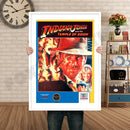 Indiana Jones And The Temple Of Doom Retro GAME INSPIRED THEME Nintendo NES Gaming A4 A3 A2 Or A1 Poster Art 303