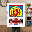 Indy Heat Retro GAME INSPIRED THEME Nintendo NES Gaming A4 A3 A2 Or A1 Poster Art 304