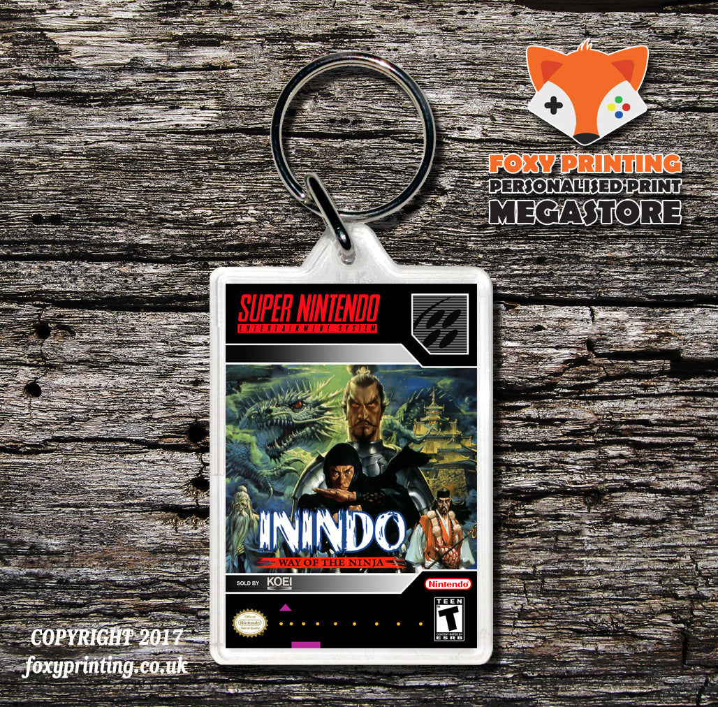 Inindo Game Inspired Retro Gaming Keyring