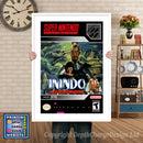 Inindo Super Nintendo GAME INSPIRED THEME Retro Gaming Poster A4 A3 A2 Or A1