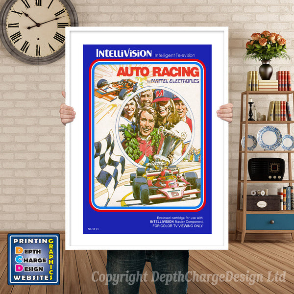Intellivison B17 Bomber Inspired Retro Gaming Poster