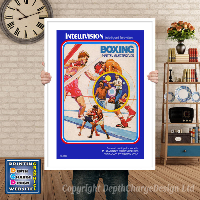 Intellivison Burgertime Inspired Retro Gaming Poster A4 A3 A2 Or A1