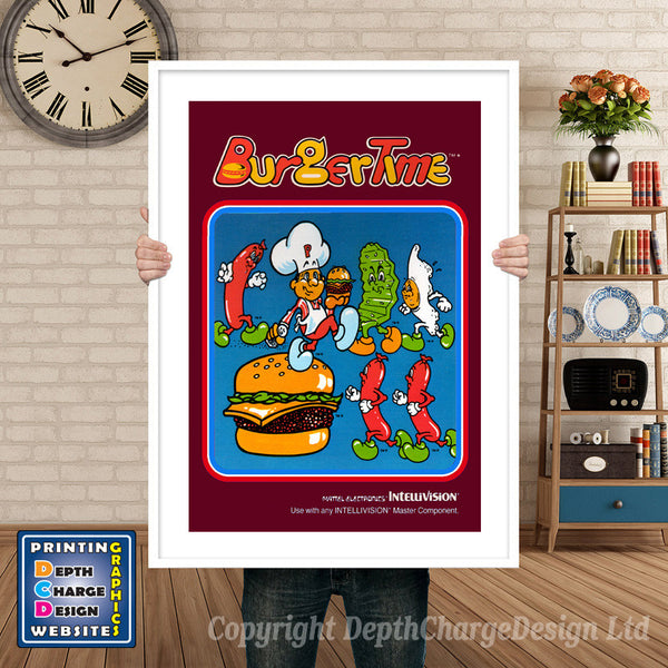 Intellivison Buzz Bombers Inspired Retro Gaming Poster