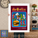 Intellivison Buzz Bombers Inspired Retro Gaming Poster A4 A3 A2 Or A1