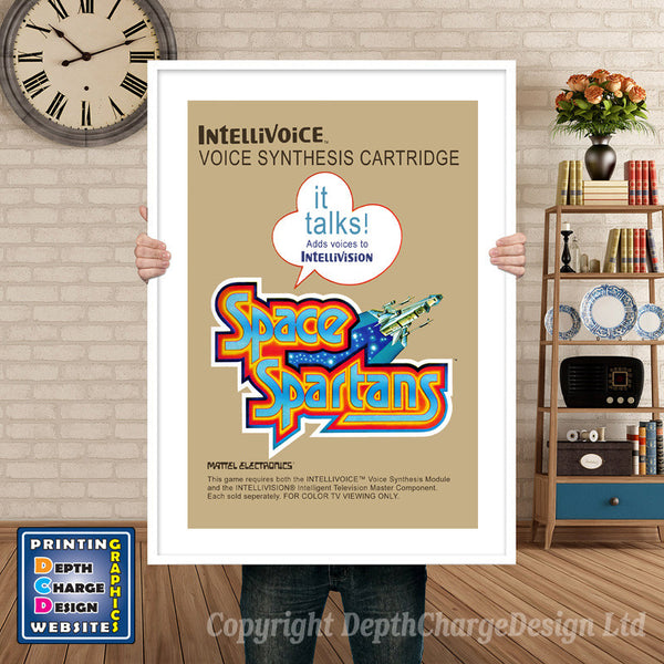 Intellivison Spacehawk Inspired Retro Gaming Poster