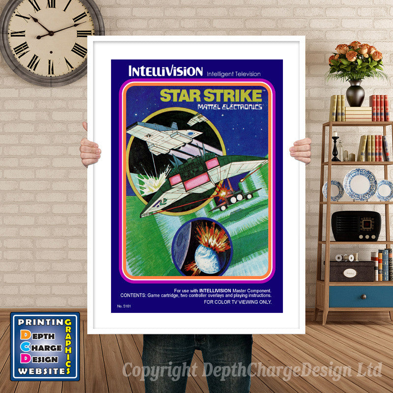 Intellivison Subhunt Inspired Retro Gaming Poster A4 A3 A2 Or A1