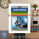 Intellivison Tennis Inspired Retro Gaming Poster A4 A3 A2 Or A1