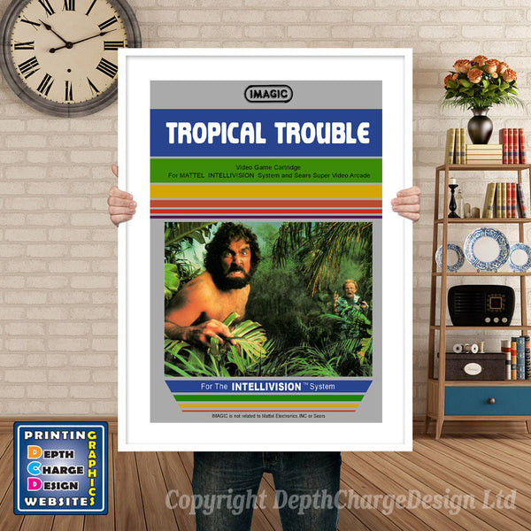 Intellivison Utopia Inspired Retro Gaming Poster