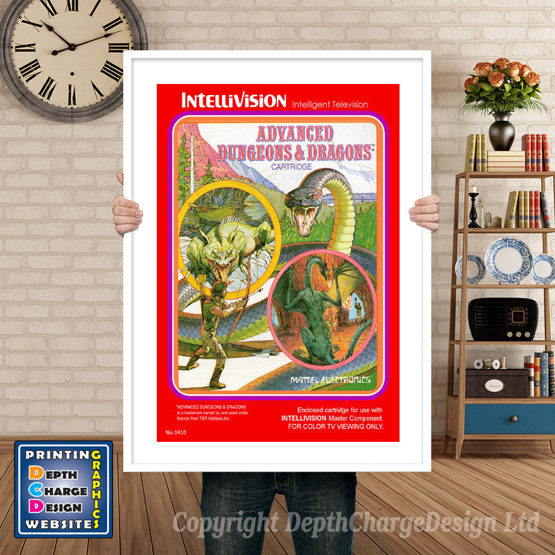 Intellivison Armorbattle Inspired Retro Gaming Poster A4 A3 A2 Or A1
