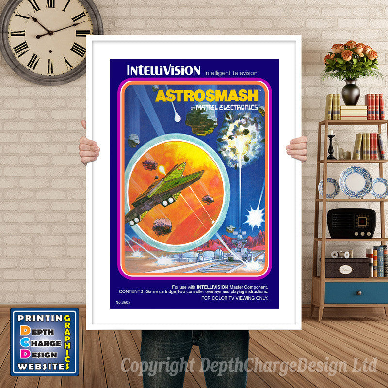 Intellivison Auto Racing Inspired Retro Gaming Poster A4 A3 A2 Or A1