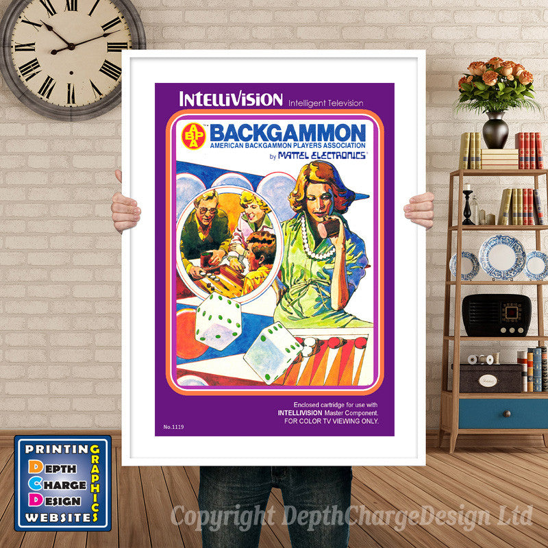Intellivison Baseball Inspired Retro Gaming Poster A4 A3 A2 Or A1