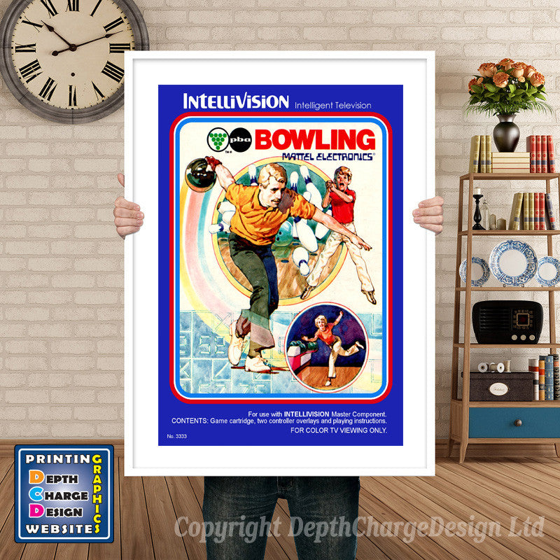 Intellivison Boxing 2 Inspired Retro Gaming Poster A4 A3 A2 Or A1