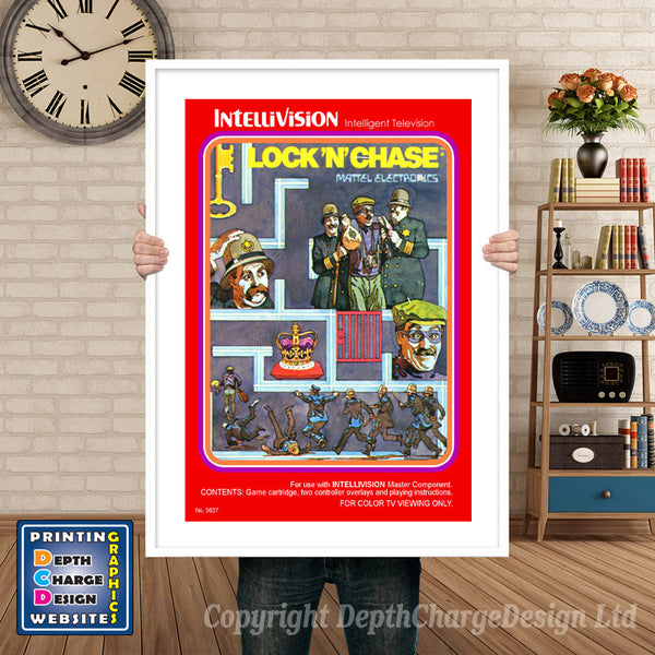 Intellivison Locomotion Inspired Retro Gaming Poster