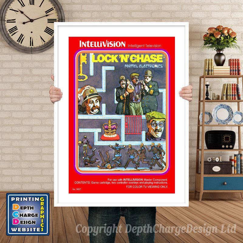 Intellivison Locomotion Inspired Retro Gaming Poster A4 A3 A2 Or A1