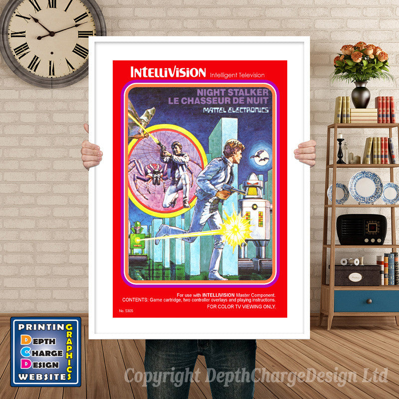Intellivison Pba Bowling Inspired Retro Gaming Poster A4 A3 A2 Or A1
