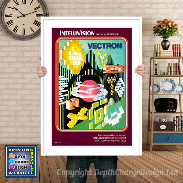 Intellivison Vectron inspired Retro Gaming Poster