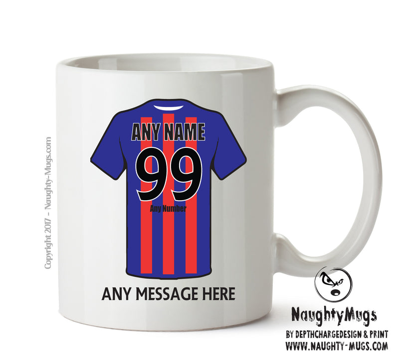 Inverness CT Football Team Mug Personalised Birthday Age And Name