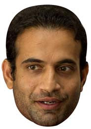 Irfan Pathan CRICKET Celebrity Face Mask Fancy Dress Cardboard Costume Mask