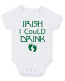 Irish I Could Drink Baby Grow Bodysuit