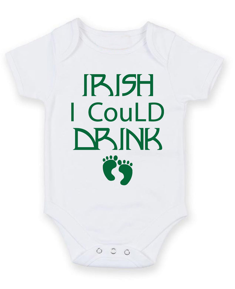 Irish I Could Drink Baby Grow Bodysuit