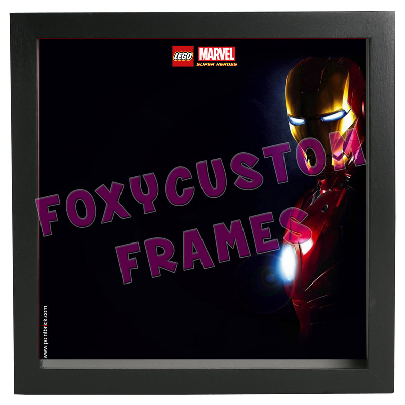Iron Man Lego Display Case - Minifigure Display Background and Frames