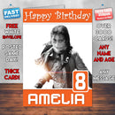 Isabela Moner Izabella Transformers The Last Knight Theme Style Personalised Kids Inspired Movie Birthday Card (SA)