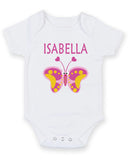 Isabella Personalised Baby Boy Girl Unisex Short Sleeve Bodysuit