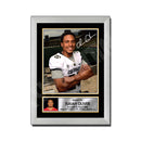 Isaiah Oliver 1 Limited Edition Football Signed Print - American Footballer