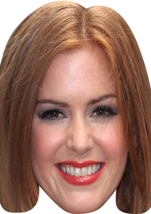 Isla Fisher MH 2017 Celebrity Face Mask Fancy Dress Cardboard Costume Mask
