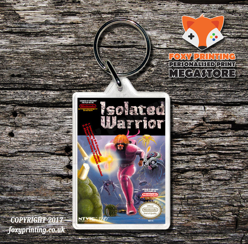 Iron Tank Retro NES Game Cover Art Gaming Keyring