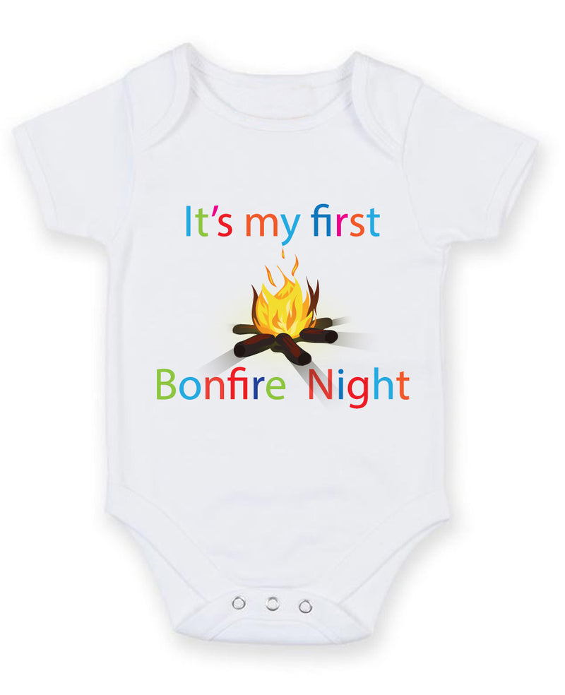 It's My First Bonfire Night Baby Grow Bodysuit